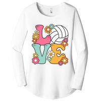 Volleyball Love Cute Volleyball Lover Wo Teens Girl Women's Perfect Tri Tunic Long Sleeve Shirt