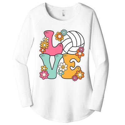 Volleyball Love Cute Volleyball Lover Wo Teens Girl Women's Perfect Tri Tunic Long Sleeve Shirt