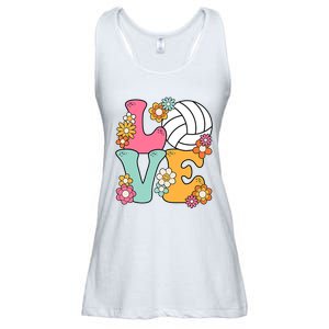 Volleyball Love Cute Volleyball Lover Wo Teens Girl Ladies Essential Flowy Tank