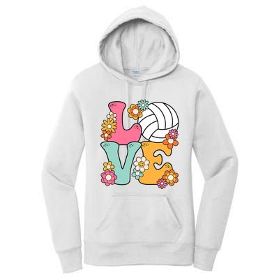 Volleyball Love Cute Volleyball Lover Wo Teens Girl Women's Pullover Hoodie