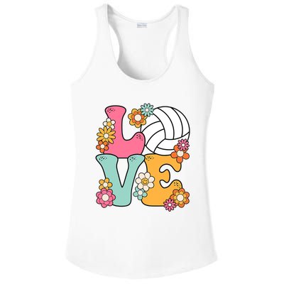 Volleyball Love Cute Volleyball Lover Wo Teens Girl Ladies PosiCharge Competitor Racerback Tank