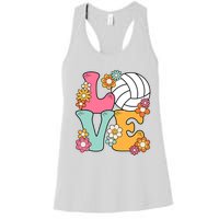 Volleyball Love Cute Volleyball Lover Wo Teens Girl Women's Racerback Tank