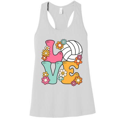 Volleyball Love Cute Volleyball Lover Wo Teens Girl Women's Racerback Tank