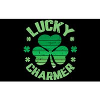 Vintage LUCKY CHARMER Shamrock St Patrick's Day Bumper Sticker