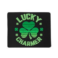 Vintage LUCKY CHARMER Shamrock St Patrick's Day Mousepad