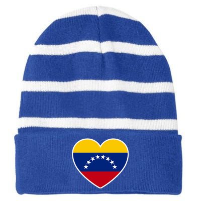 Venezuela Love Cute Gift Striped Beanie with Solid Band