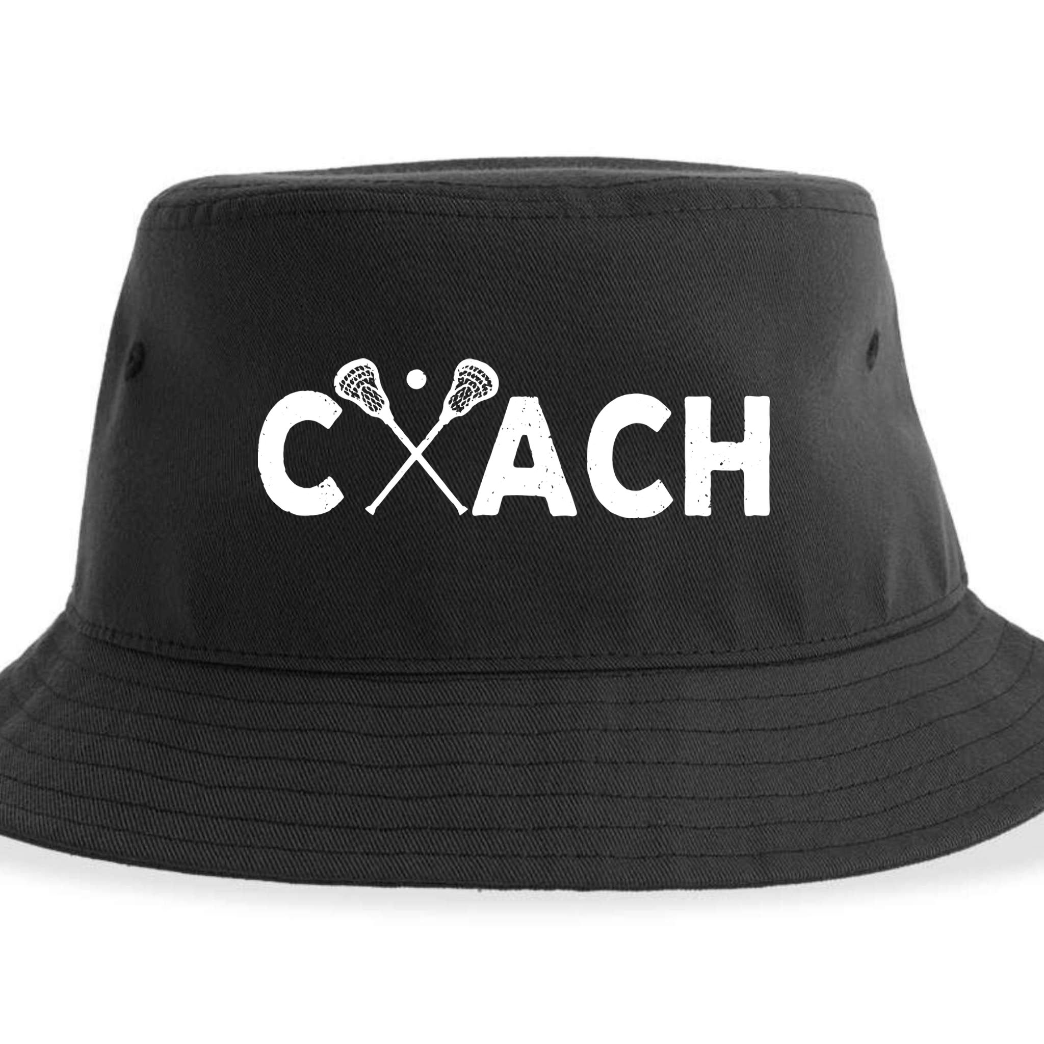 Vintage Lacrosse Coach Lacrosse Team Coach Retro Sustainable Bucket Hat