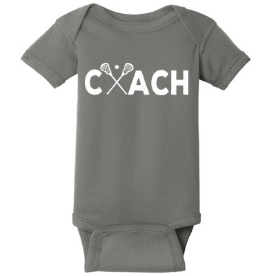 Vintage Lacrosse Coach Lacrosse Team Coach Retro Baby Bodysuit