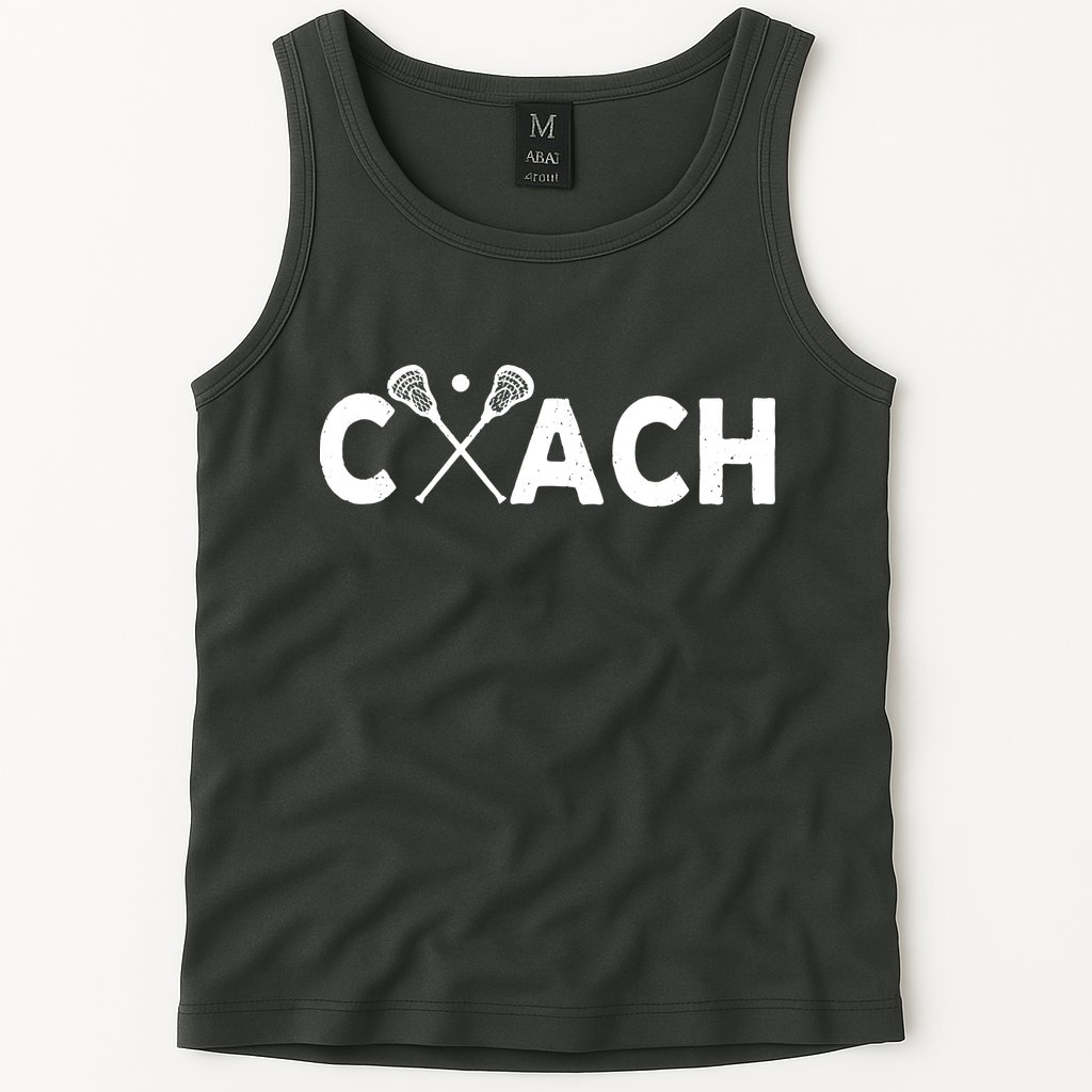 Vintage Lacrosse Coach Lacrosse Team Coach Retro Tank Top