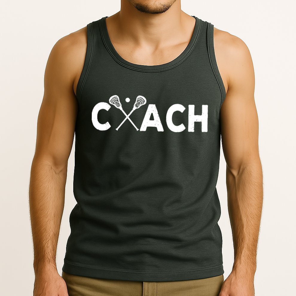 Vintage Lacrosse Coach Lacrosse Team Coach Retro Tank Top