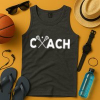 Vintage Lacrosse Coach Lacrosse Team Coach Retro Tank Top