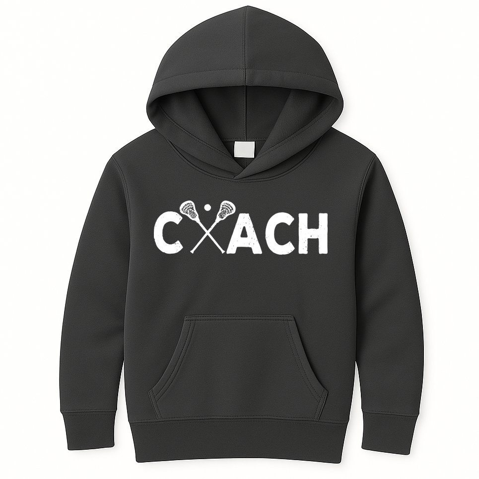 Vintage Lacrosse Coach Lacrosse Team Coach Retro Kids Hoodie