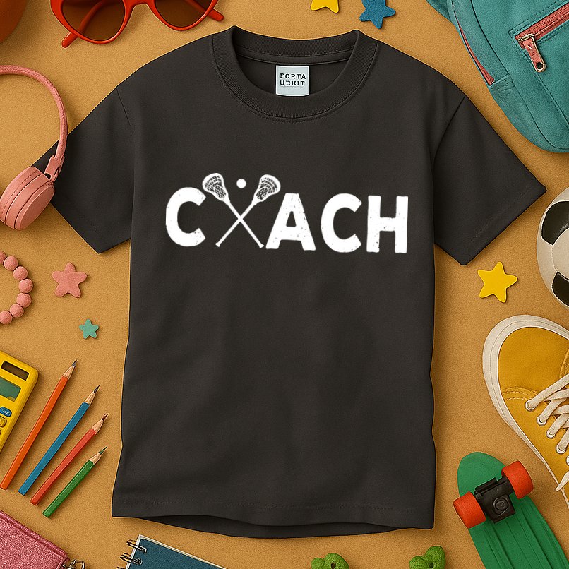 Vintage Lacrosse Coach Lacrosse Team Coach Retro Kids T-Shirt