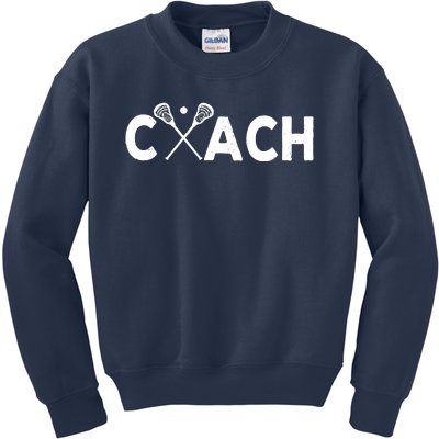 Vintage Lacrosse Coach Lacrosse Team Coach Retro Kids Sweatshirt