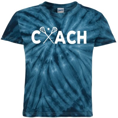 Vintage Lacrosse Coach Lacrosse Team Coach Retro Kids Tie-Dye T-Shirt