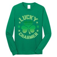 Vintage LUCKY CHARMER Shamrock St Patrick's Day Long Sleeve Shirt