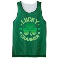 Vintage LUCKY CHARMER Shamrock St Patrick's Day Mesh Reversible Basketball Jersey Tank