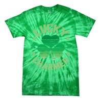 Vintage LUCKY CHARMER Shamrock St Patrick's Day Tie-Dye T-Shirt