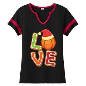 Volleyball Love Christmas Xmeaningful Giftmas Pajama Sport Fans Players Great Gi Ladies Halftime Notch Neck Tee