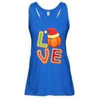 Volleyball Love Christmas Xmeaningful Giftmas Pajama Sport Fans Players Great Gi Ladies Essential Flowy Tank