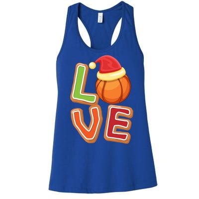 Volleyball Love Christmas Xmeaningful Giftmas Pajama Sport Fans Players Great Gi Women's Racerback Tank