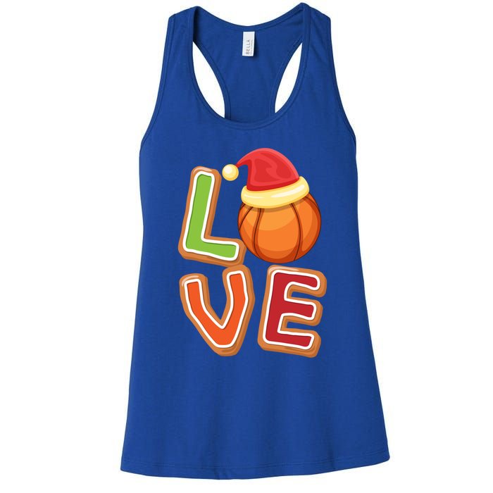 Volleyball Love Christmas Xmeaningful Giftmas Pajama Sport Fans Players Great Gi Women's Racerback Tank