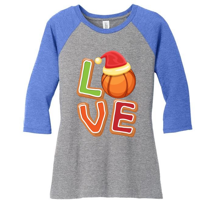 Volleyball Love Christmas Xmeaningful Giftmas Pajama Sport Fans Players Great Gi Women's Tri-Blend 3/4-Sleeve Raglan Shirt