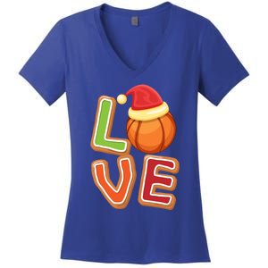 Volleyball Love Christmas Xmeaningful Giftmas Pajama Sport Fans Players Great Gi Women's V-Neck T-Shirt