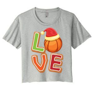 Volleyball Love Christmas Xmeaningful Giftmas Pajama Sport Fans Players Great Gi Women's Crop Top Tee