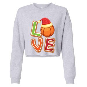 Volleyball Love Christmas Xmeaningful Giftmas Pajama Sport Fans Players Great Gi Cropped Pullover Crew