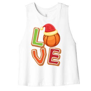 Volleyball Love Christmas Xmeaningful Giftmas Pajama Sport Fans Players Great Gi Women's Racerback Cropped Tank