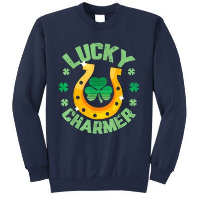 Vintage LUCKY CHARMER Shamrock St Patrick's Day Sweatshirt