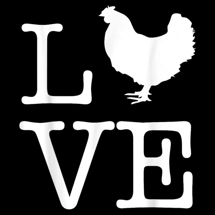 Vintage Love Chicken Novelty Funny Chicken Women's Perfect Tri Rocker Tank