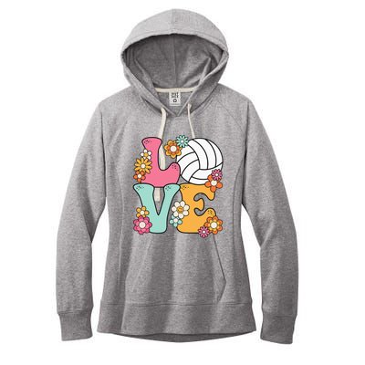 Volleyball Love Cute Volleyball Lover Women's Fleece Hoodie