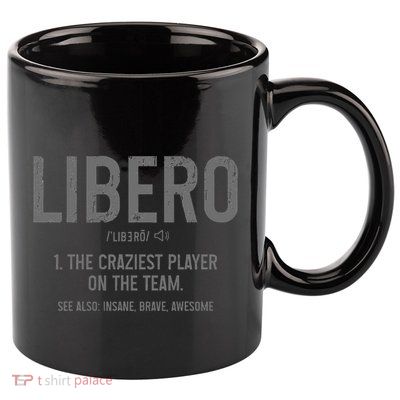 Volleyball Libero Definition Vintage Beach Volleyball Player 11oz C Handle Ceramic Mug