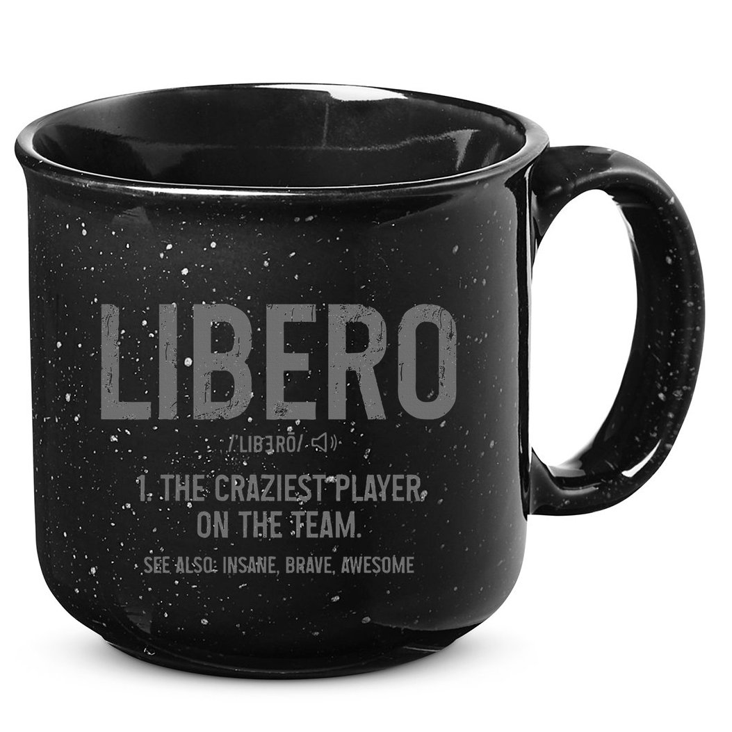 Volleyball Libero Definition Vintage Beach Volleyball Player 15oz Campfire Ceramic Mug