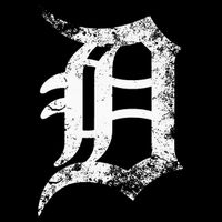 Vintage Letter D Detroit Michigan 313 Area Code White Bag
