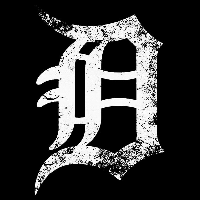 Vintage Letter D Detroit Michigan 313 Area Code White Bag