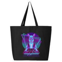 Vaporwave Llama Dj Turntable Sunglass Llama 25L Jumbo Tote