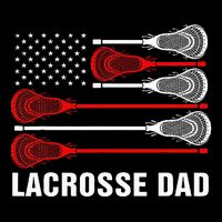Vintage Lacrosse Dad Lax Dad Usa Flag Patriotic Backpack