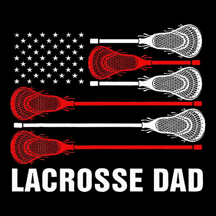 Vintage Lacrosse Dad Lax Dad Usa Flag Patriotic Backpack