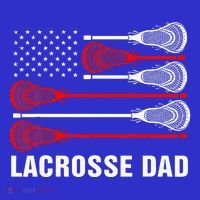 Vintage Lacrosse Dad Lax Dad Usa Flag Patriotic T-Shirt