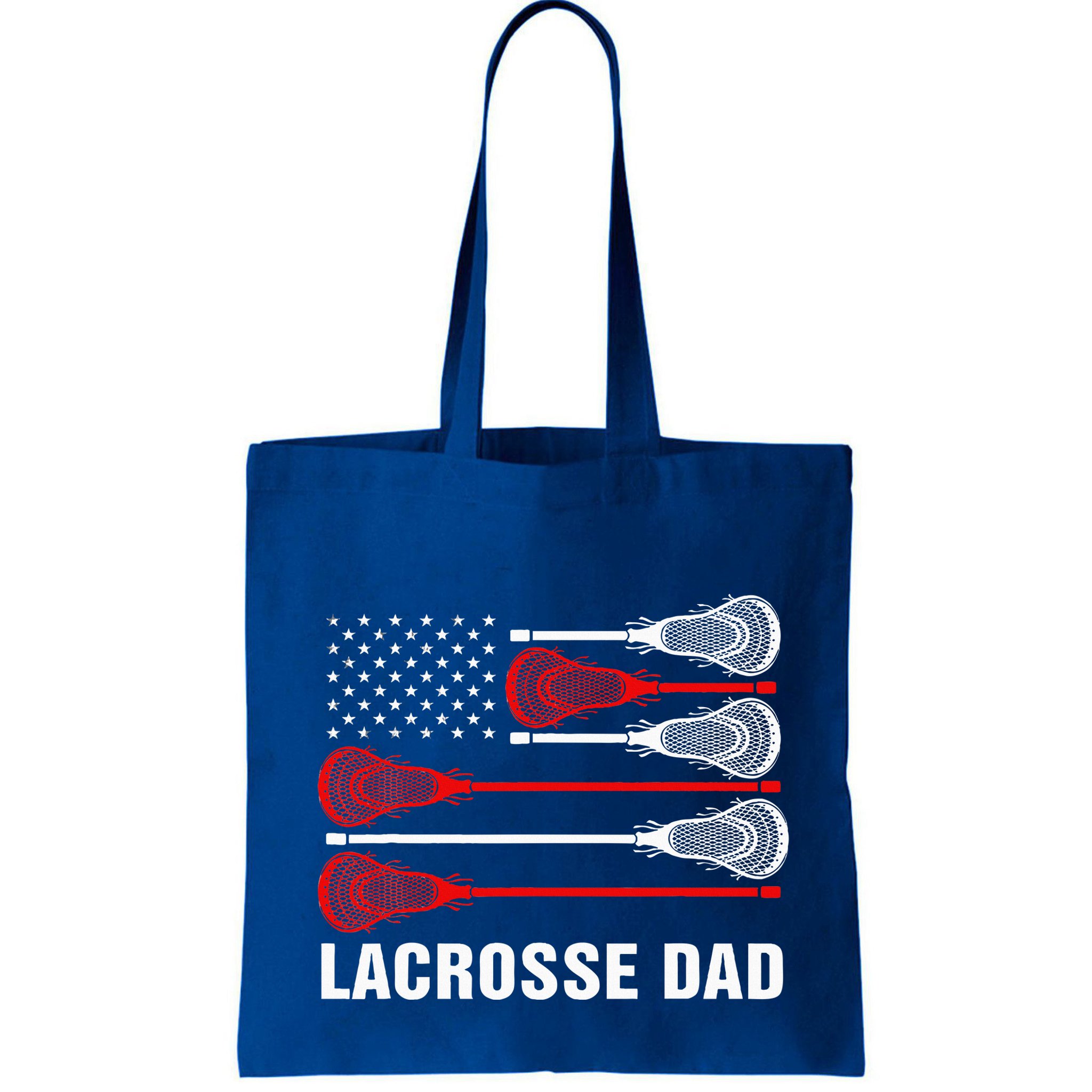 Vintage Lacrosse Dad Lax Dad Usa Flag Patriotic Bag