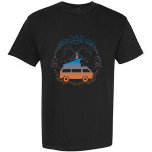 Van Life Design Vanagon Van Bus Dipper Campfire Camping Garment-Dyed Heavyweight T-Shirt