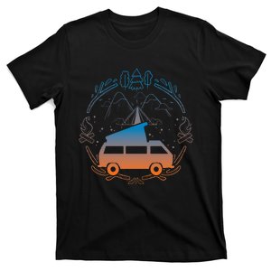 Van Life Design Vanagon Van Bus Dipper Campfire Camping T-Shirt