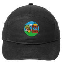 Vintage Lemonade Duck Lemonade Stand Funny Meme 7-Panel Snapback Hat