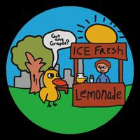 Vintage Lemonade Duck Lemonade Stand Funny Meme 7-Panel Snapback Hat