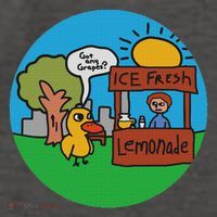 Vintage Lemonade Duck Lemonade Stand Funny Meme Vector Backpack