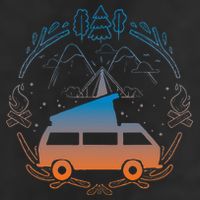 Van Life Design Vanagon Van Bus Dipper Campfire Camping 11oz C Handle Ceramic Mug