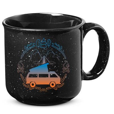 Van Life Design Vanagon Van Bus Dipper Campfire Camping 15oz Campfire Ceramic Mug